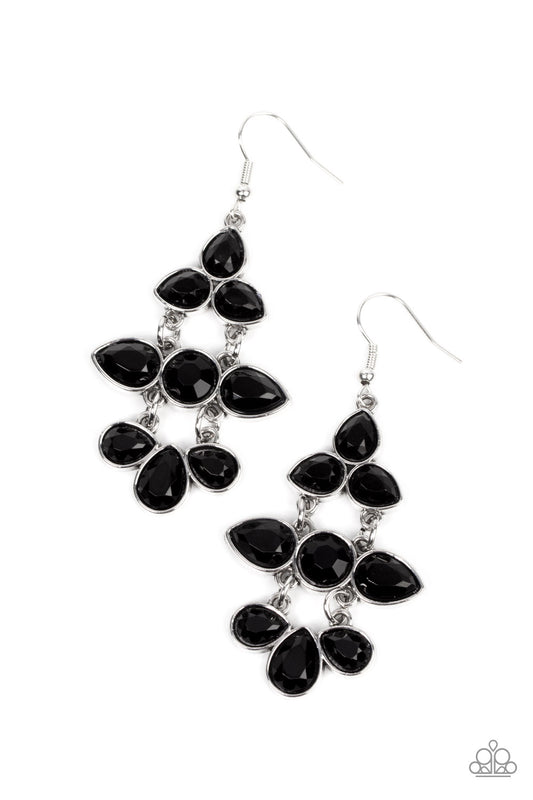 Paparazzi Earrings - Bay Breezin - Black