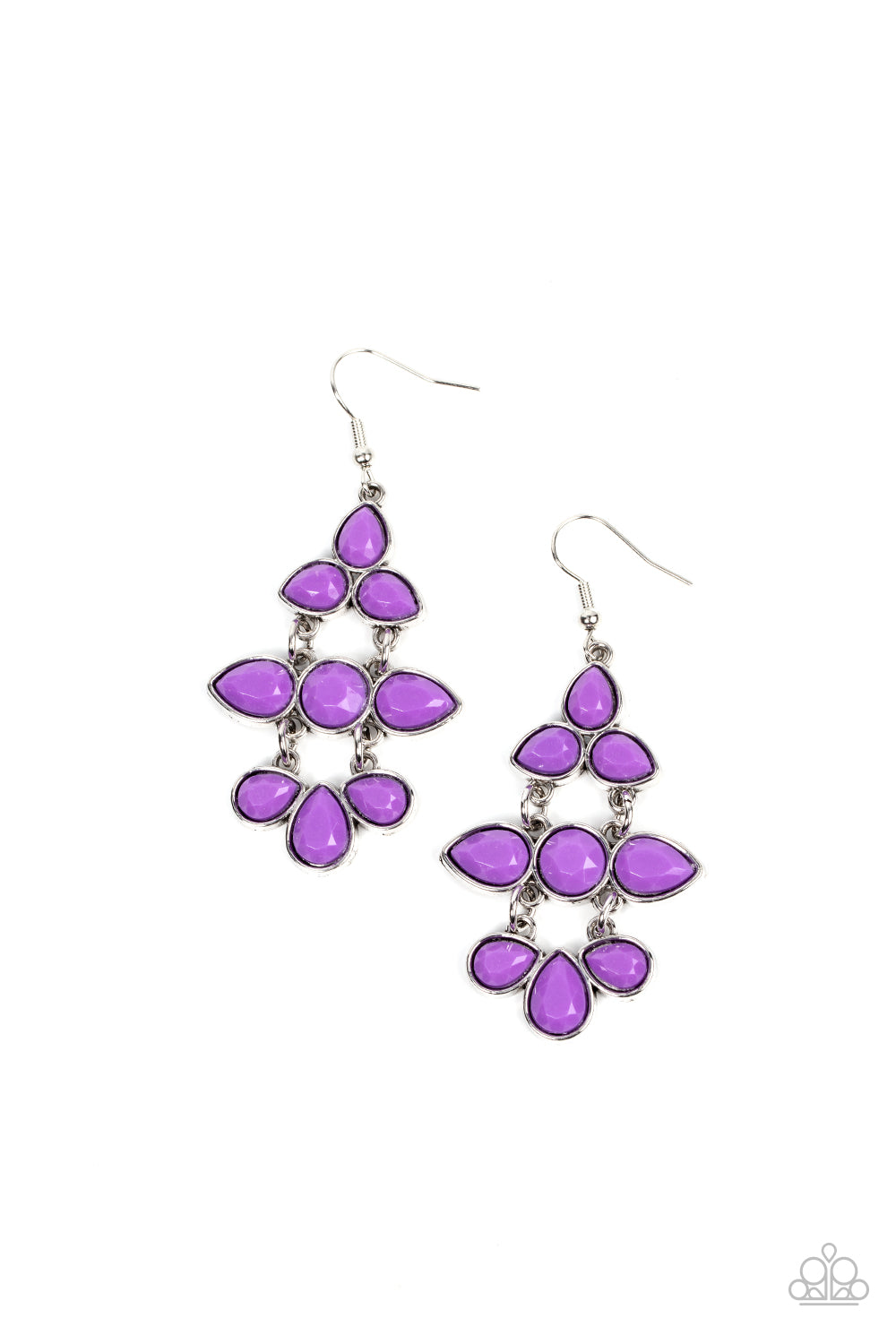 Paparazzi Earrings - Bay Breezin - Purple