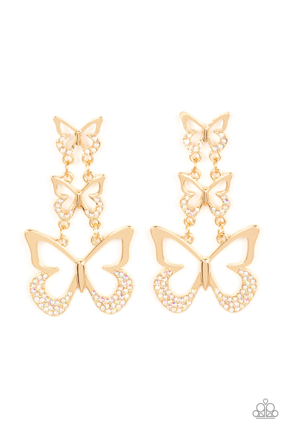 Paparazzi Earrings - Flamboyant Flutter - Multi