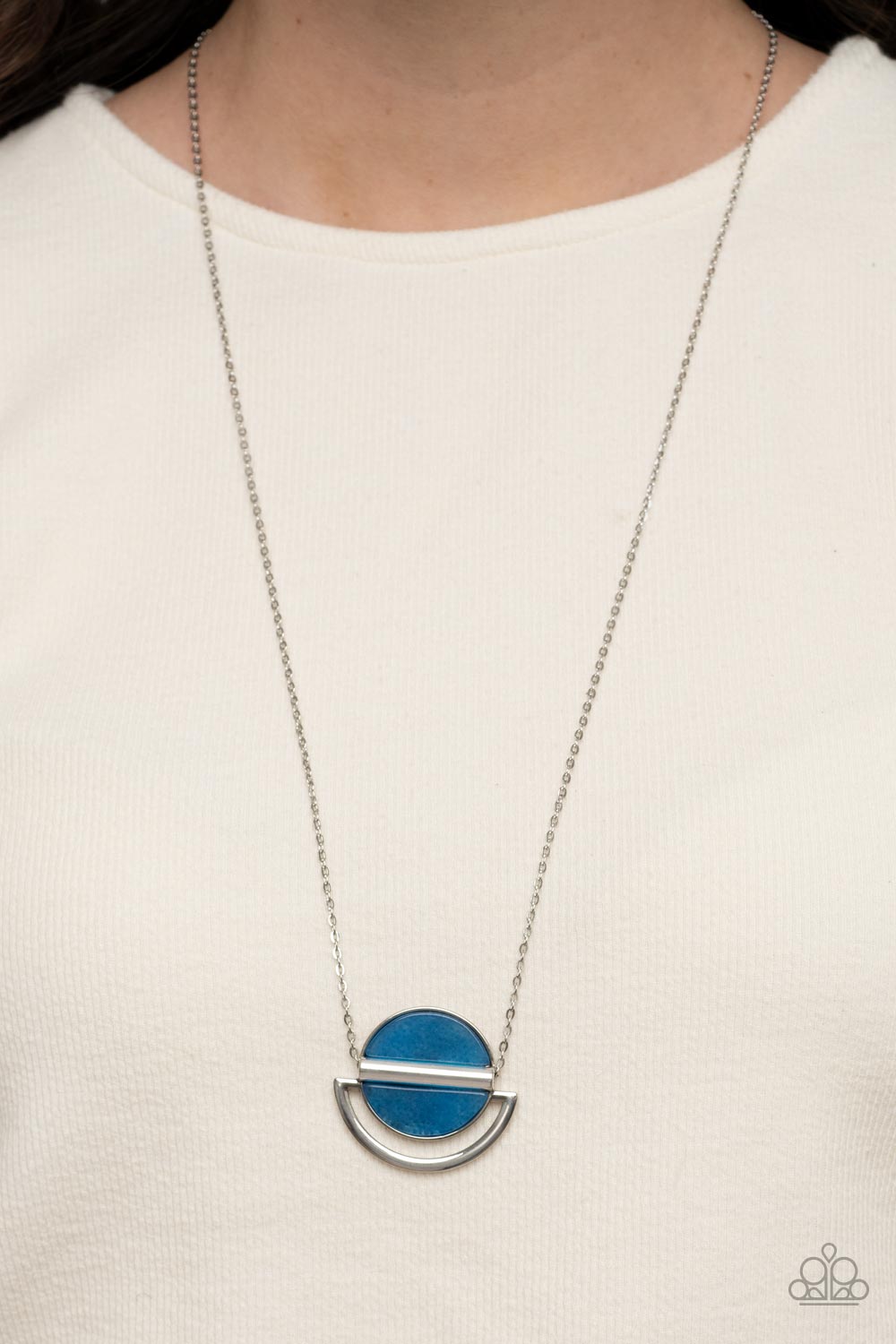 Paparazzi Necklaces - Ethereal Eclipse - Blue