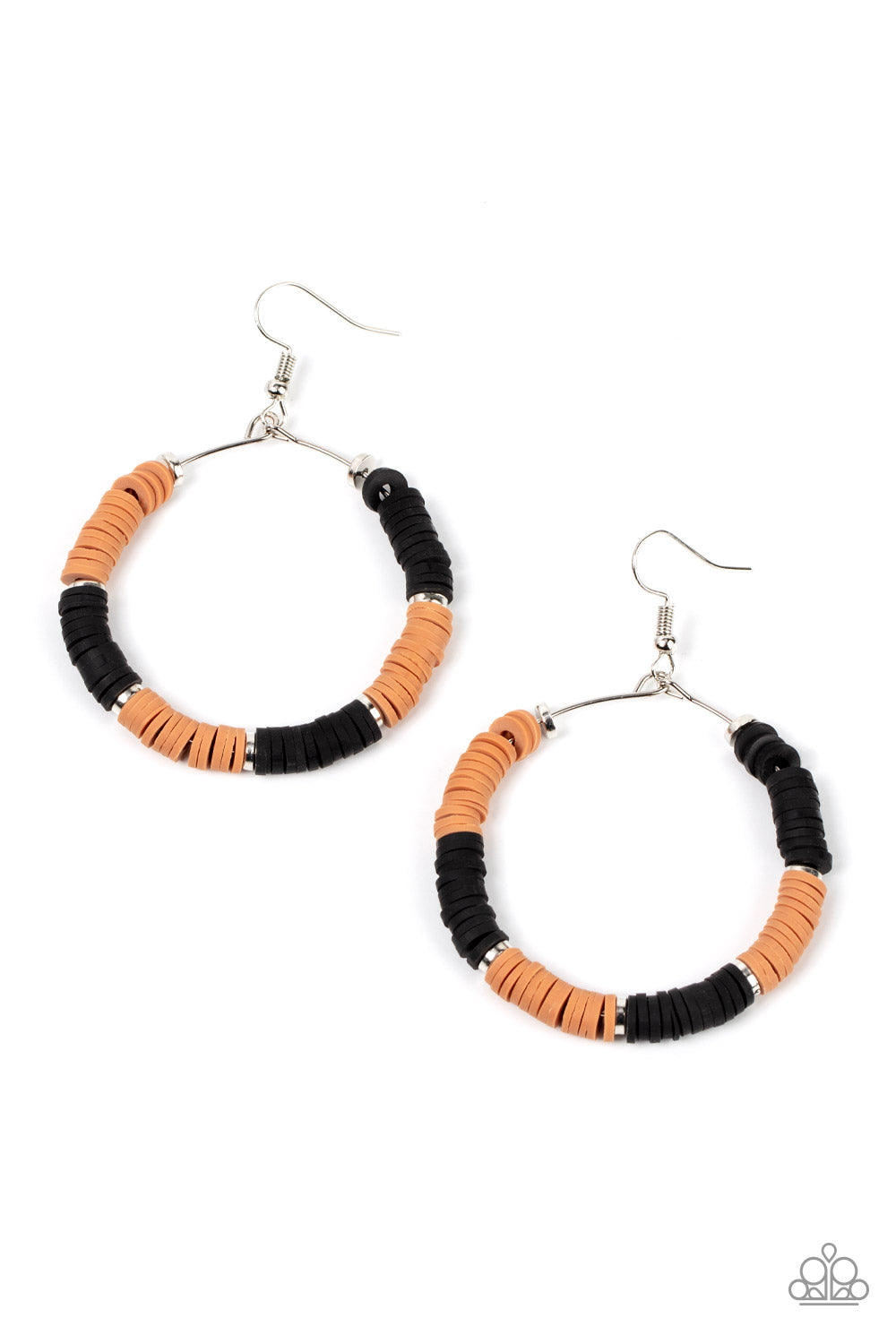 Paparazzi Earrings - Skillfully Stacked - Black