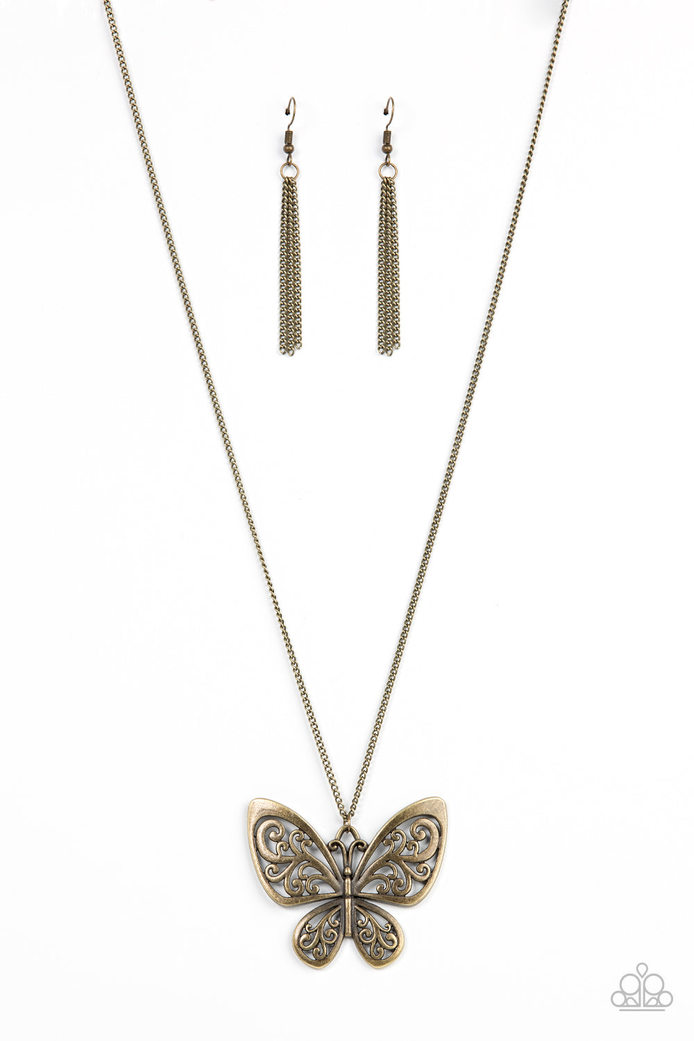Paparazzi Necklaces - Butterfly Boutique - Brass
