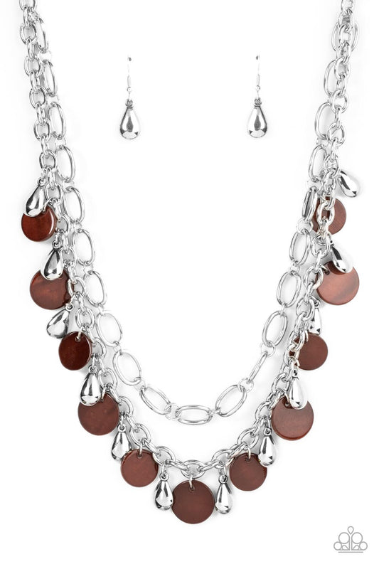 Paparazzi Necklaces - Beachfront Fabulous - Brown