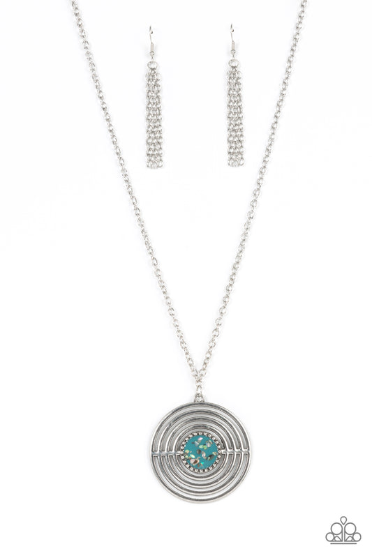 Paparazzi Necklaces - Targeted Tranquility - Blue