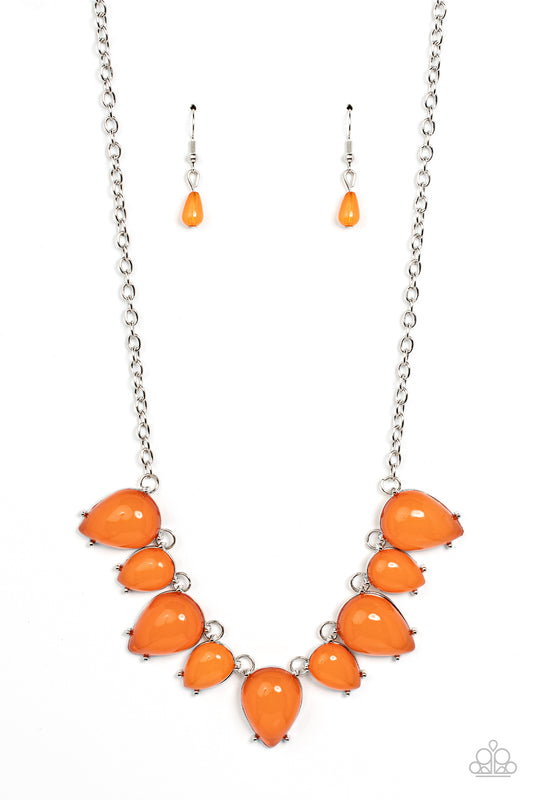 Paparazzi Necklaces - Pampered Poolside - Orange