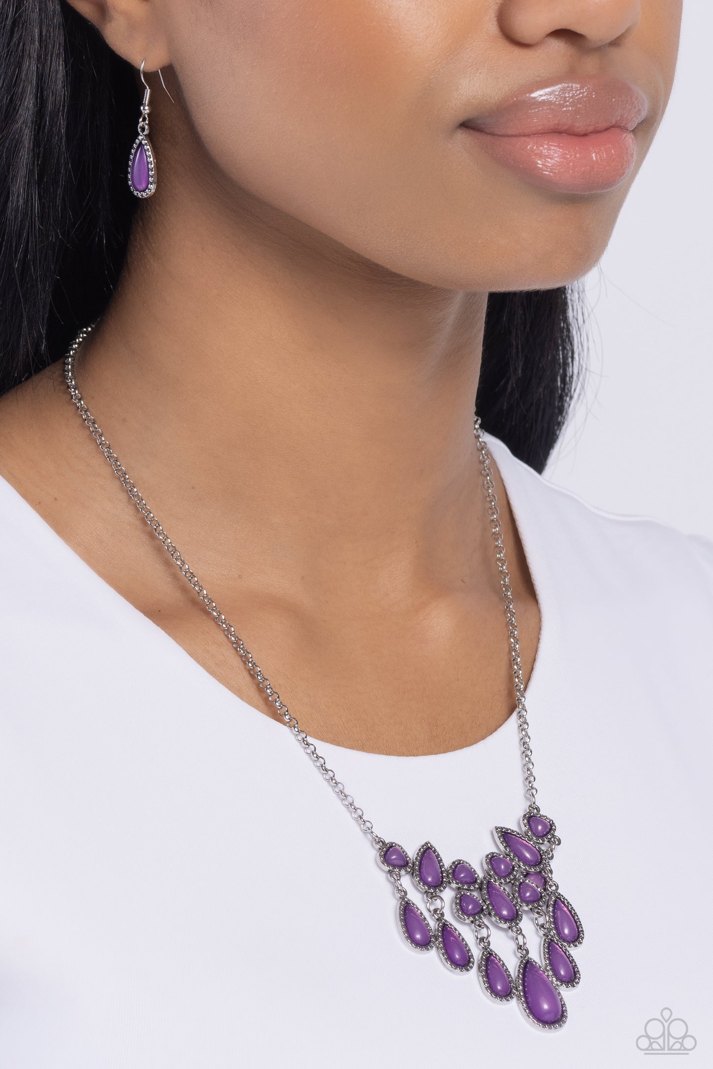 Paparazzi Necklaces - Exceptionally Ethereal - Purple