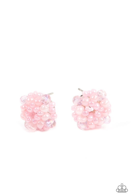 Paparazzi Earrings - Bunches of Bubbly - Pink