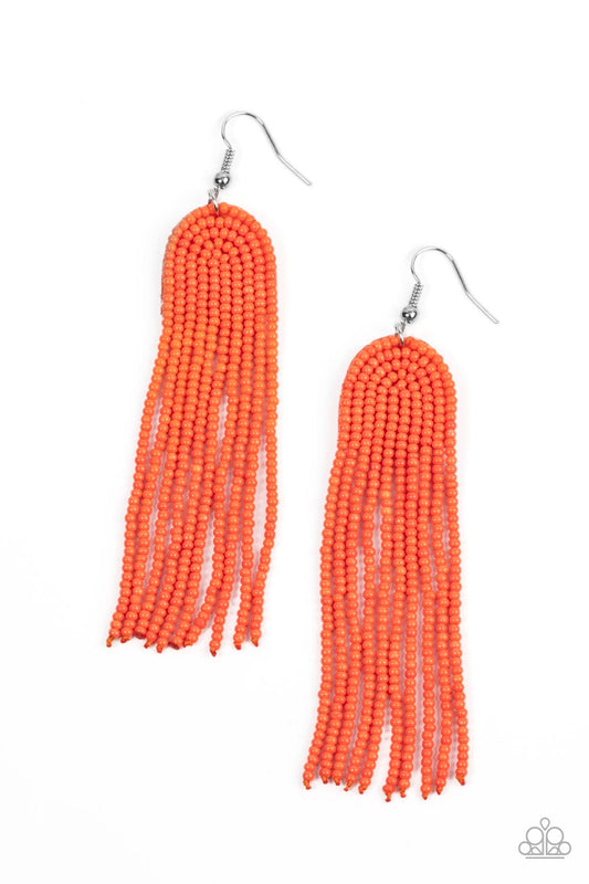 Paparazzi Earrings - Right as Rainbow - Orange