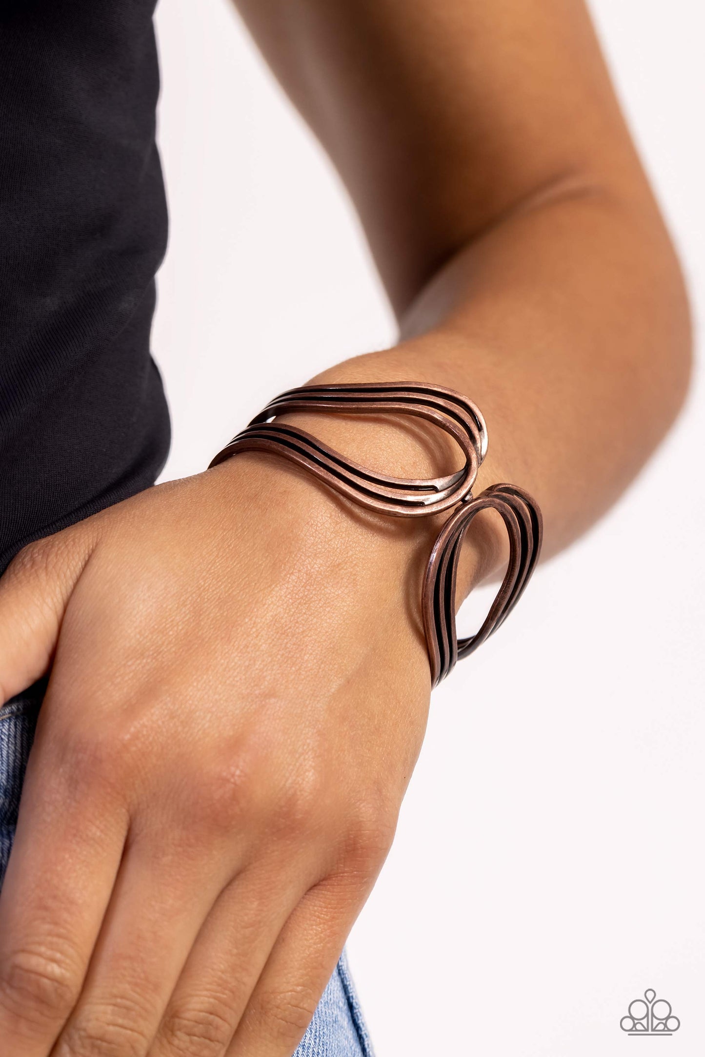 Paparazzi Bracelets - Shockwave Attitude - Copper