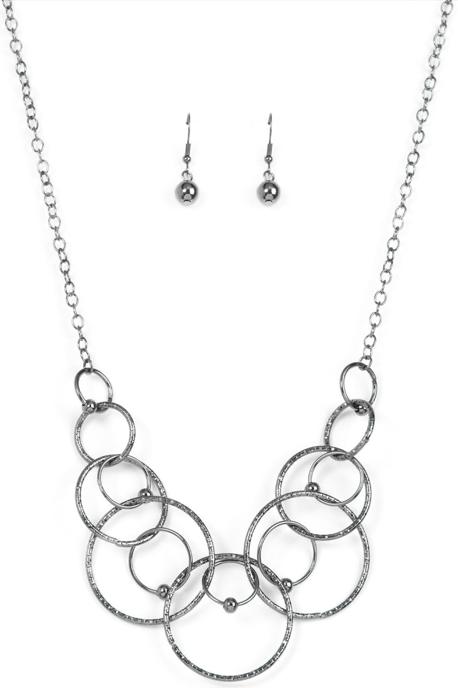 Paparazzi Necklaces - Encircled in Elegance - Black