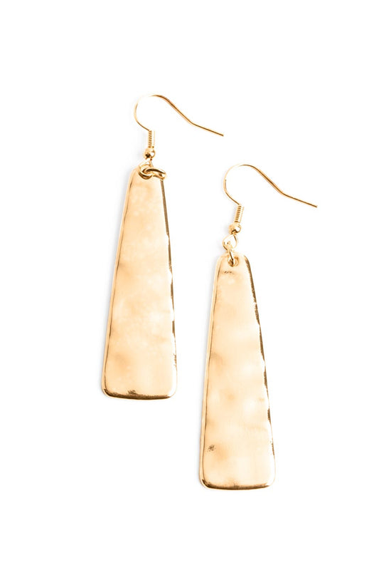 Paparazzi Earrings - Detailed Definition - Gold
