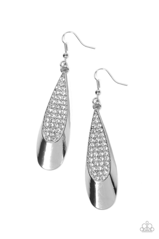 Paparazzi Earring - Prismatically Persuasive - White