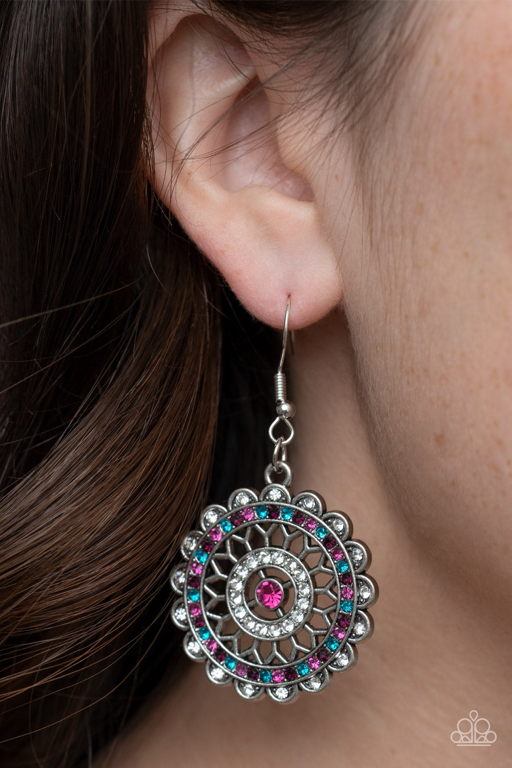 Paparazzi Earrings - Twinkly Translation - Multi