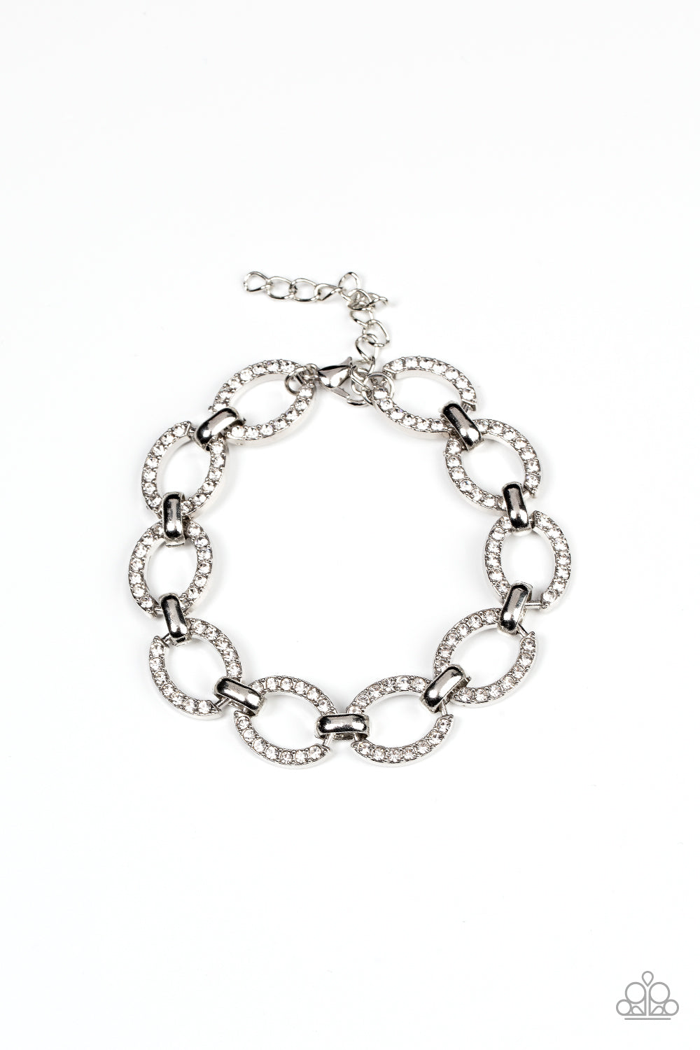 Paparazzi Bracelets - Date Night Debonair - White