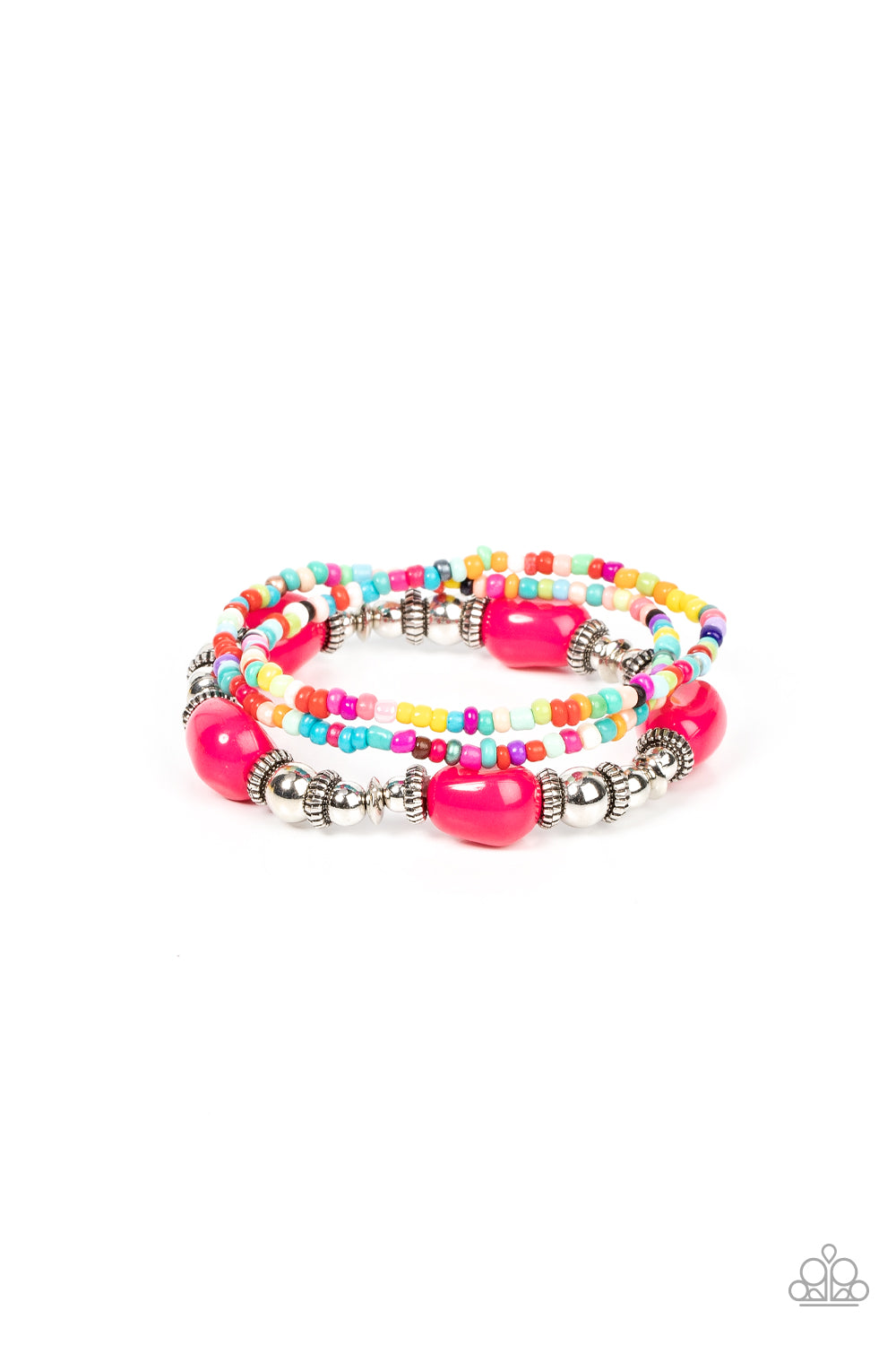 Paparazzi Bracelets - Confidently Crafty - Pink