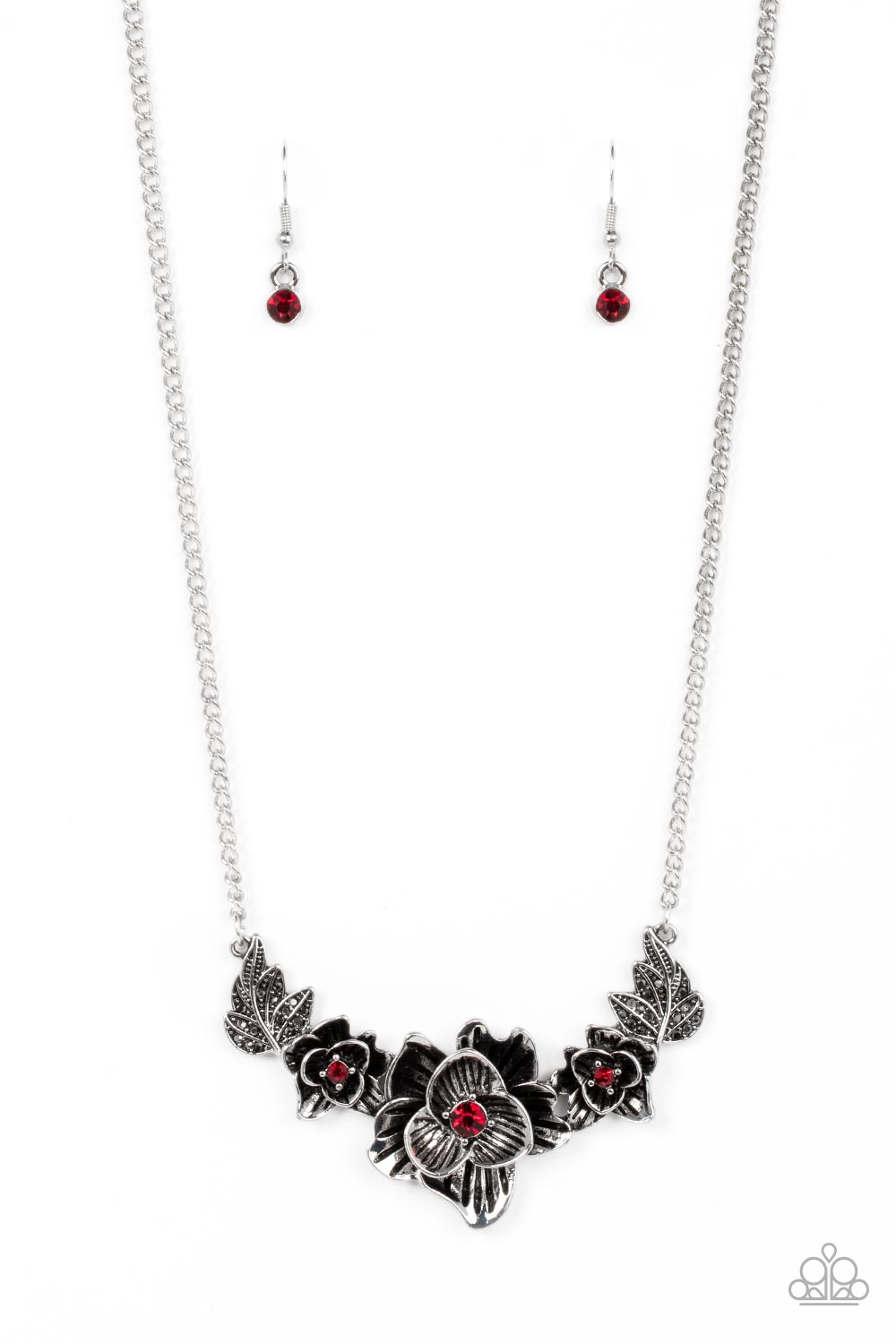 Paparazzi Necklaces - Botanical Breeze - Red