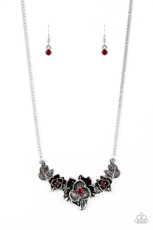 Paparazzi Necklaces - Botanical Breeze - Red