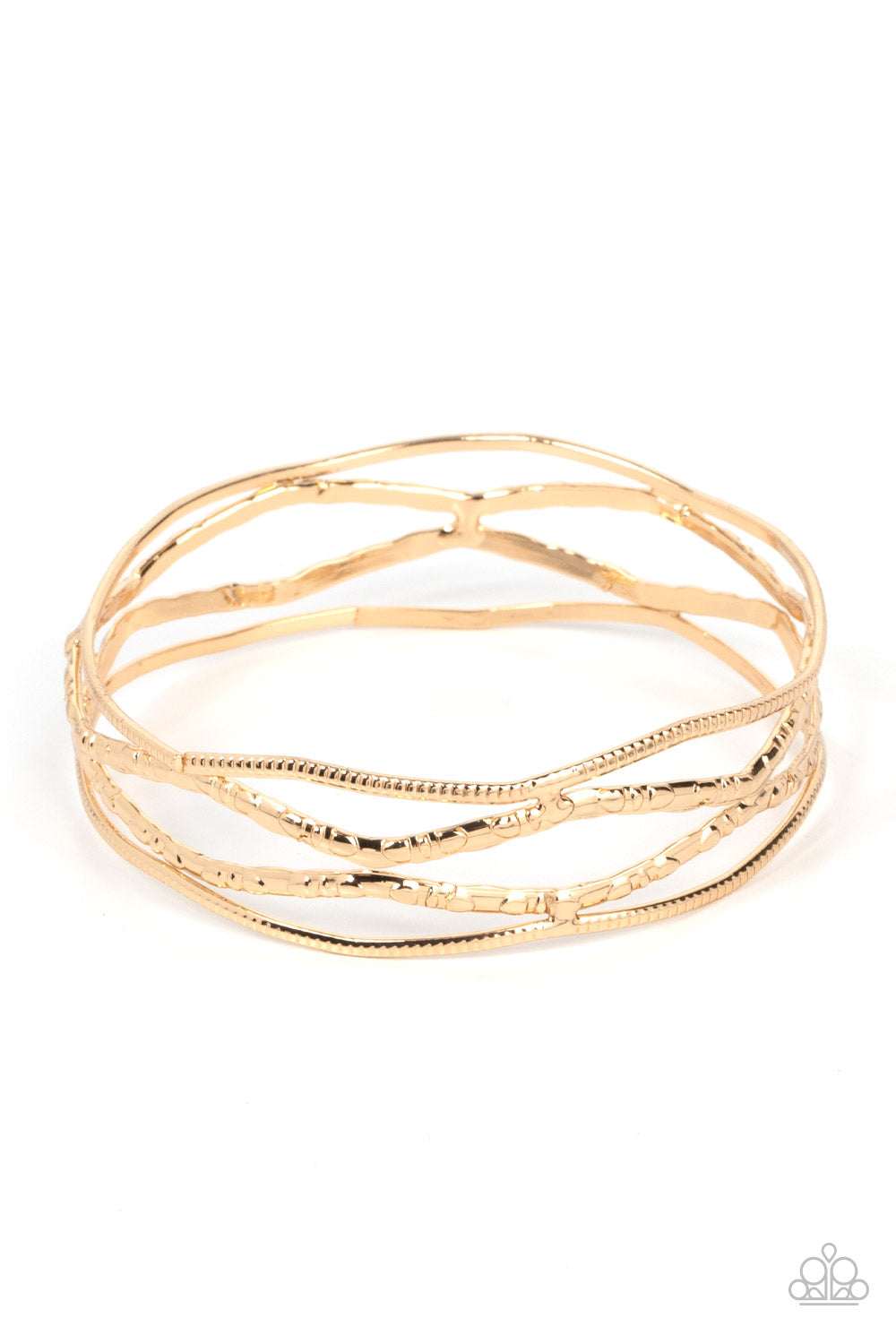 Paparazzi Bracelets - A Narrow Escapade - Gold