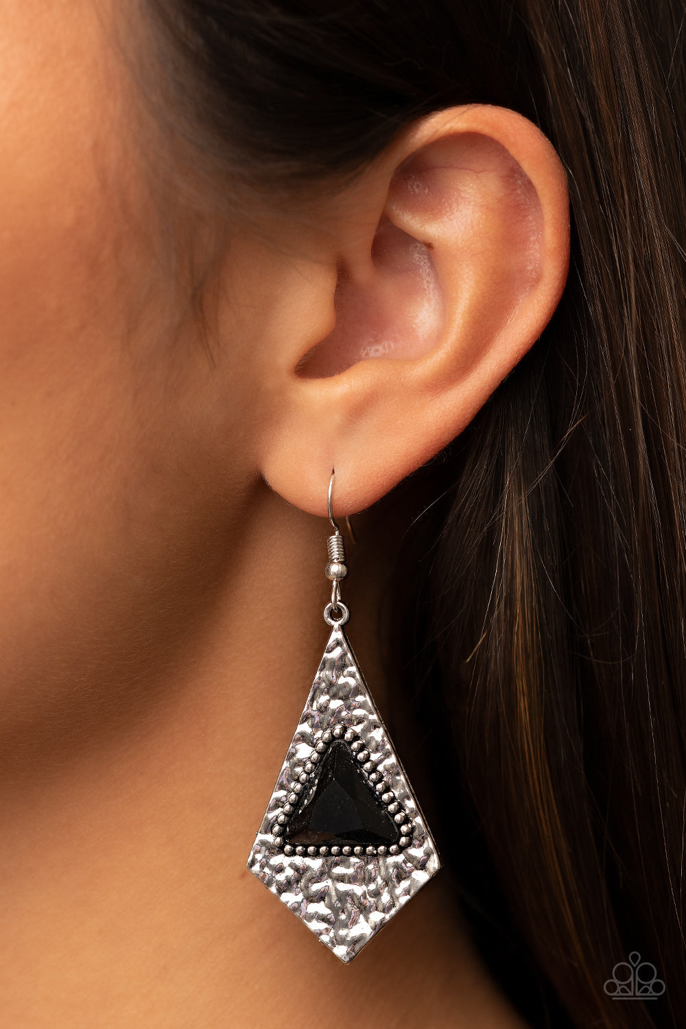 Paparazzi Earrings - Cosmic Destination - Black