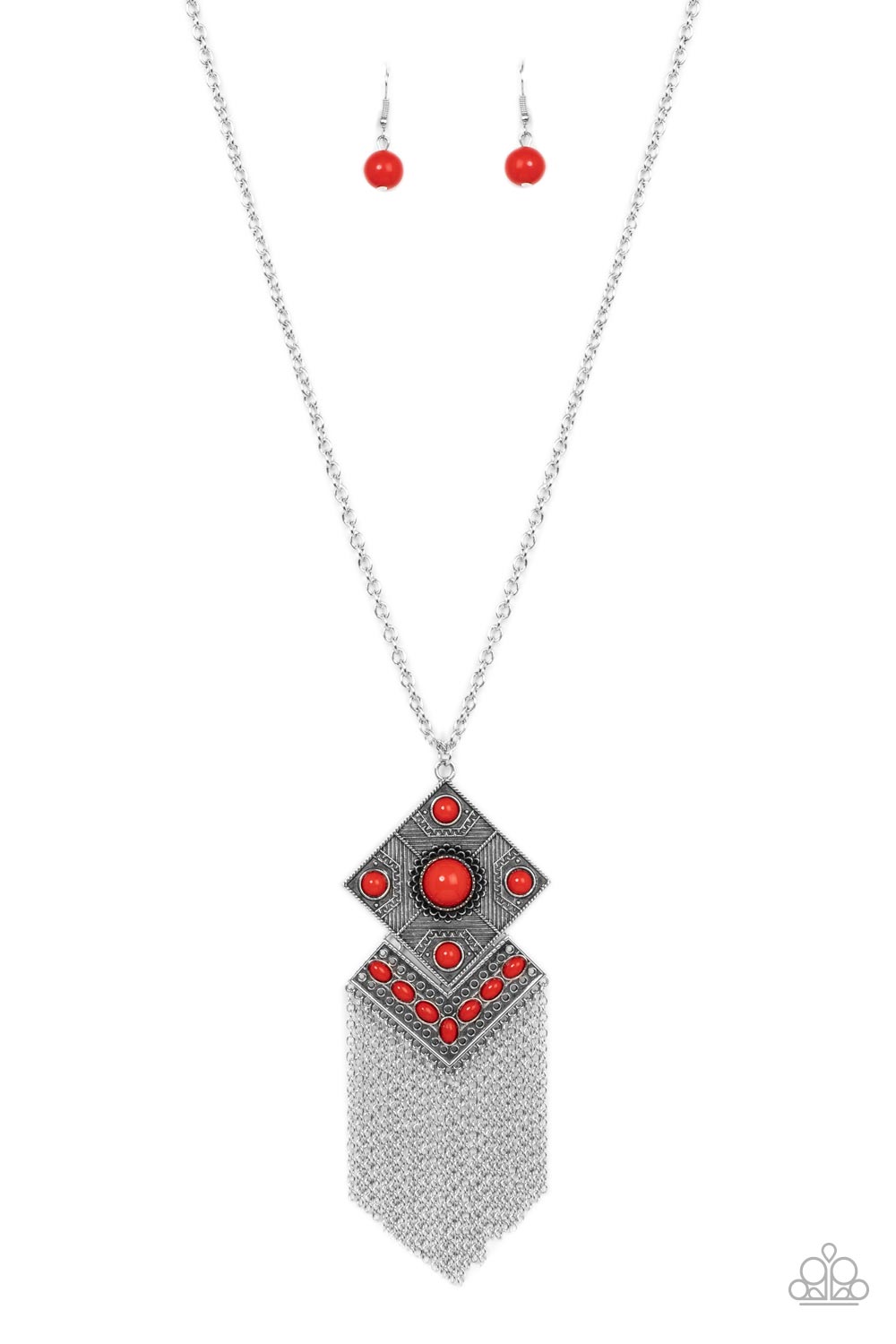 Paparazzi Necklaces - Kite Flight - Red