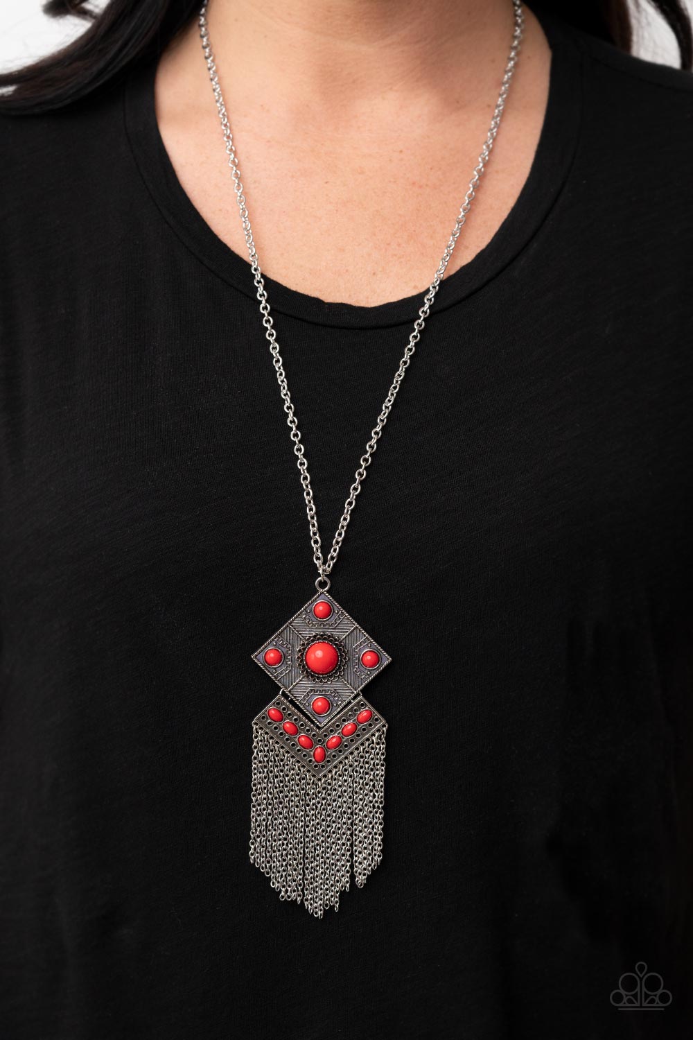 Paparazzi Necklaces - Kite Flight - Red