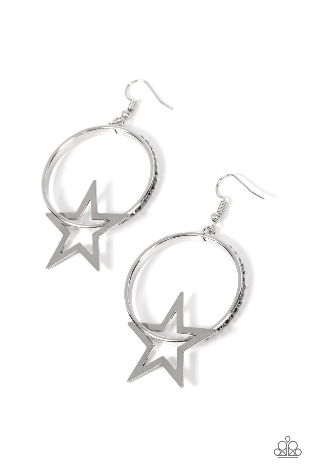 Paparazzi Earrings - Superstar Showcase - Silver