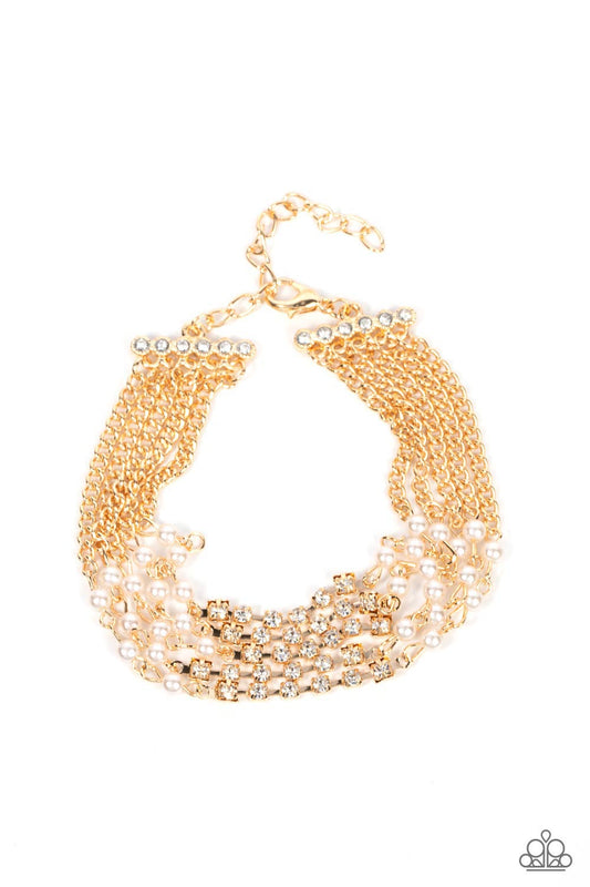 Paparazzi Bracelets - Experienced in Elegance - Gold