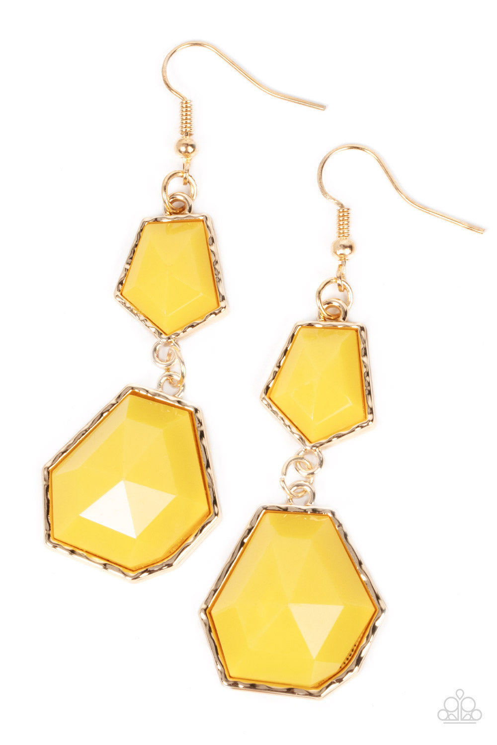 Paparazzi Earrings - Rio Relic - Yellow