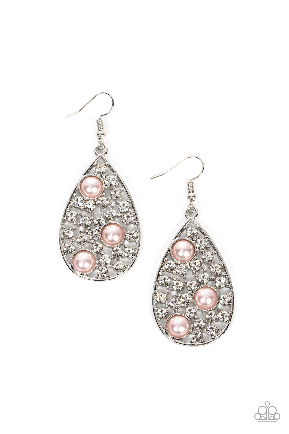 Paparazzi Earrings - Bauble Burst - Pink