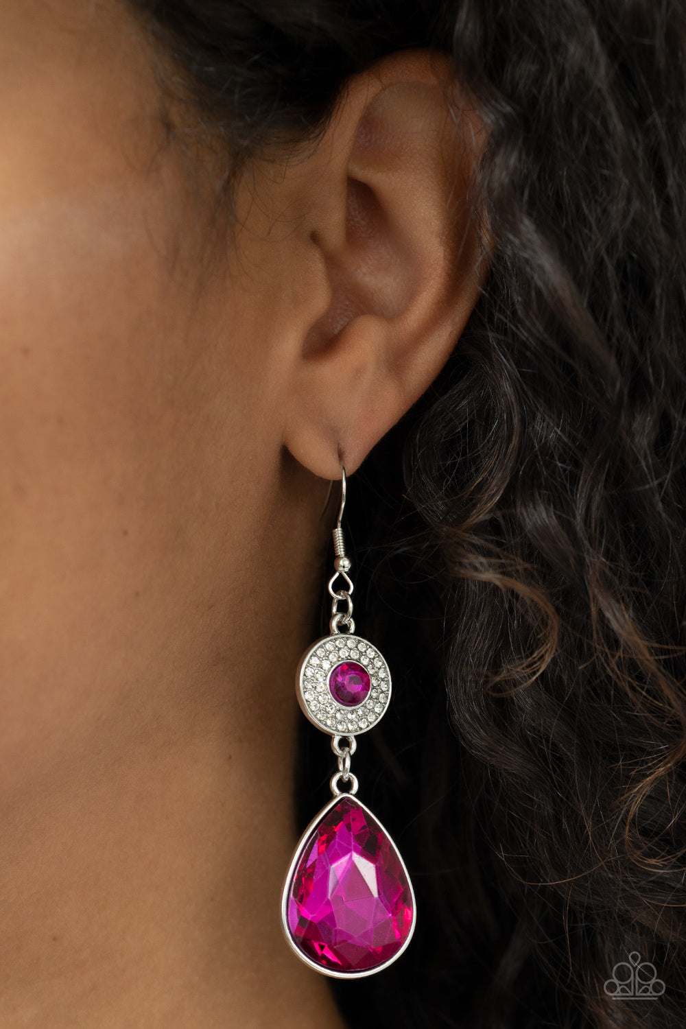 Paparazzi Earrings - Collecting My Royalties - Pink
