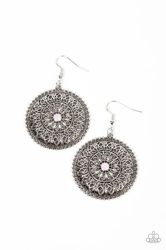 Paparazzi Earrings - Spellbinding Botanicals - Pink