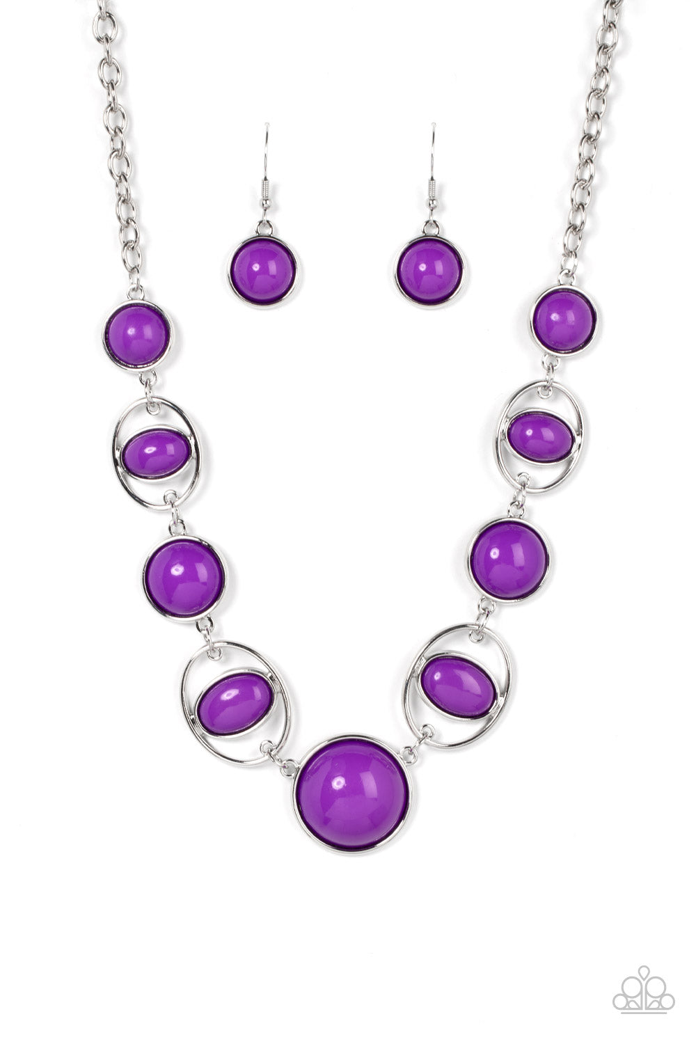 Paparazzi Necklaces - Eye of the Bead-holder - Purple