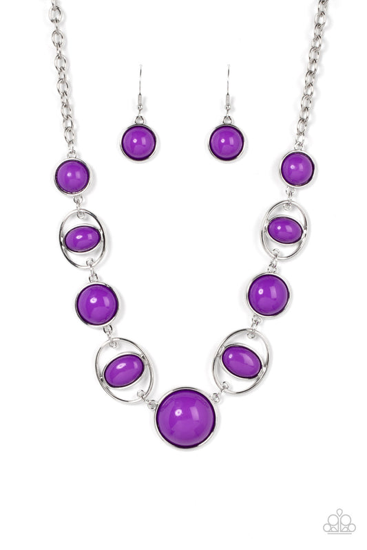 Paparazzi Necklaces - Eye of the Bead-holder - Purple