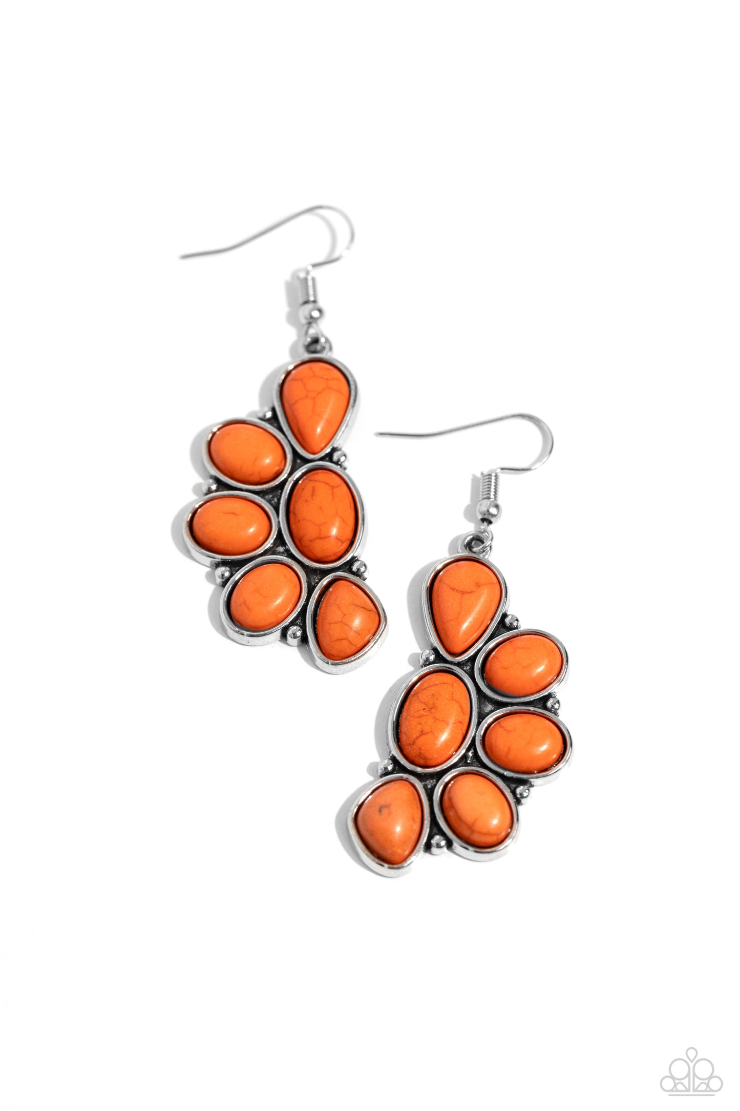 Paparazzi Earrings - Havasu Hideaway - Orange