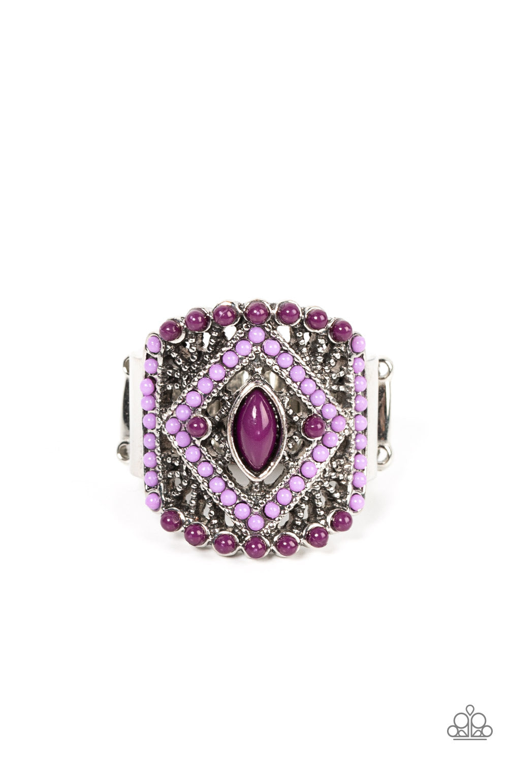 Paparazzi Rings - Amplified Aztec - Purple