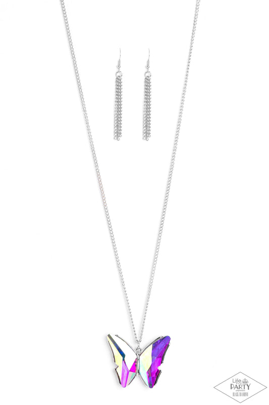 Paparazzi Necklaces - The Social Butterfly Effect - Multi