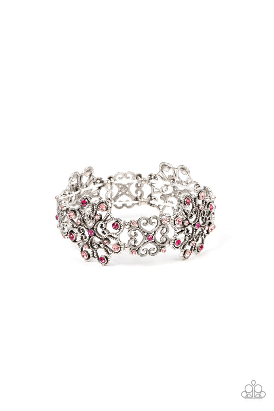 Paparazzi Bracelets - Regal Recognition - Pink