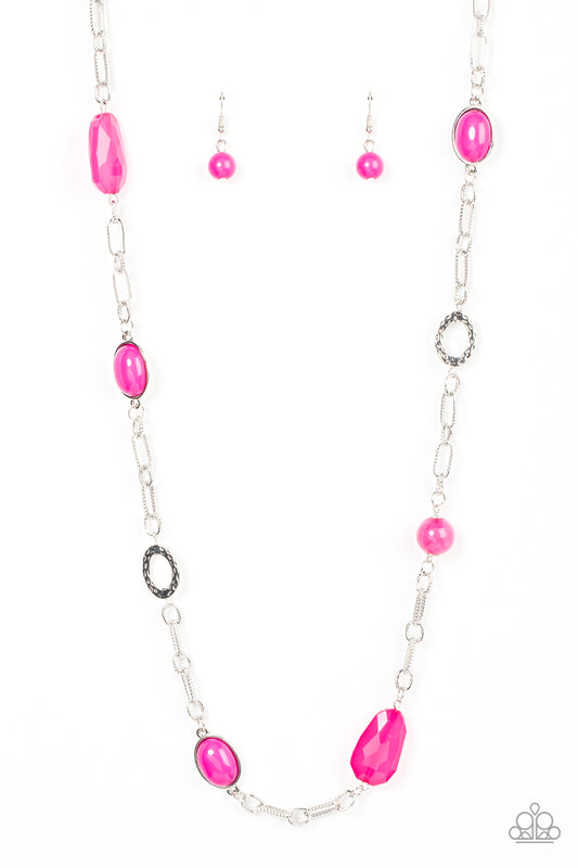 Paparazzi Necklaces - Barcelona Bash - Pink