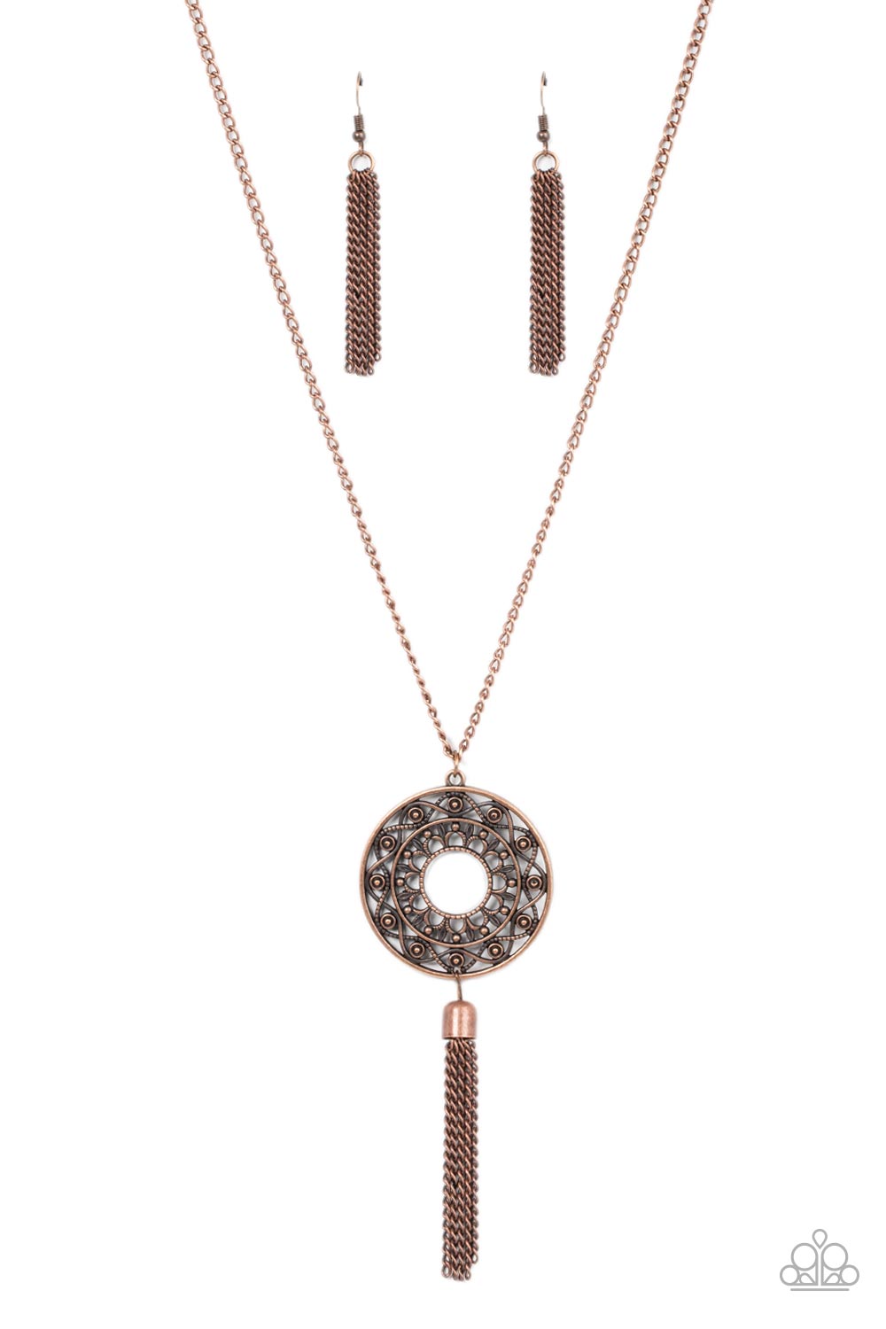 Paparazzi Necklaces - Tai Chi Tassel - Copper