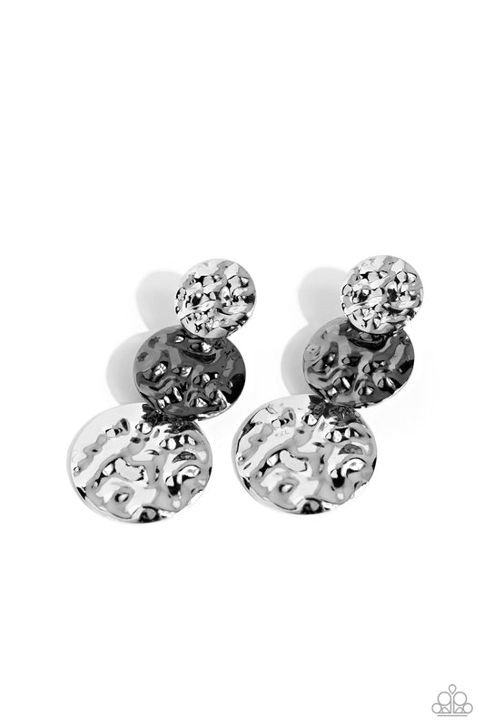 Paparazzi Earrings - Triple Threat Texture - Multi