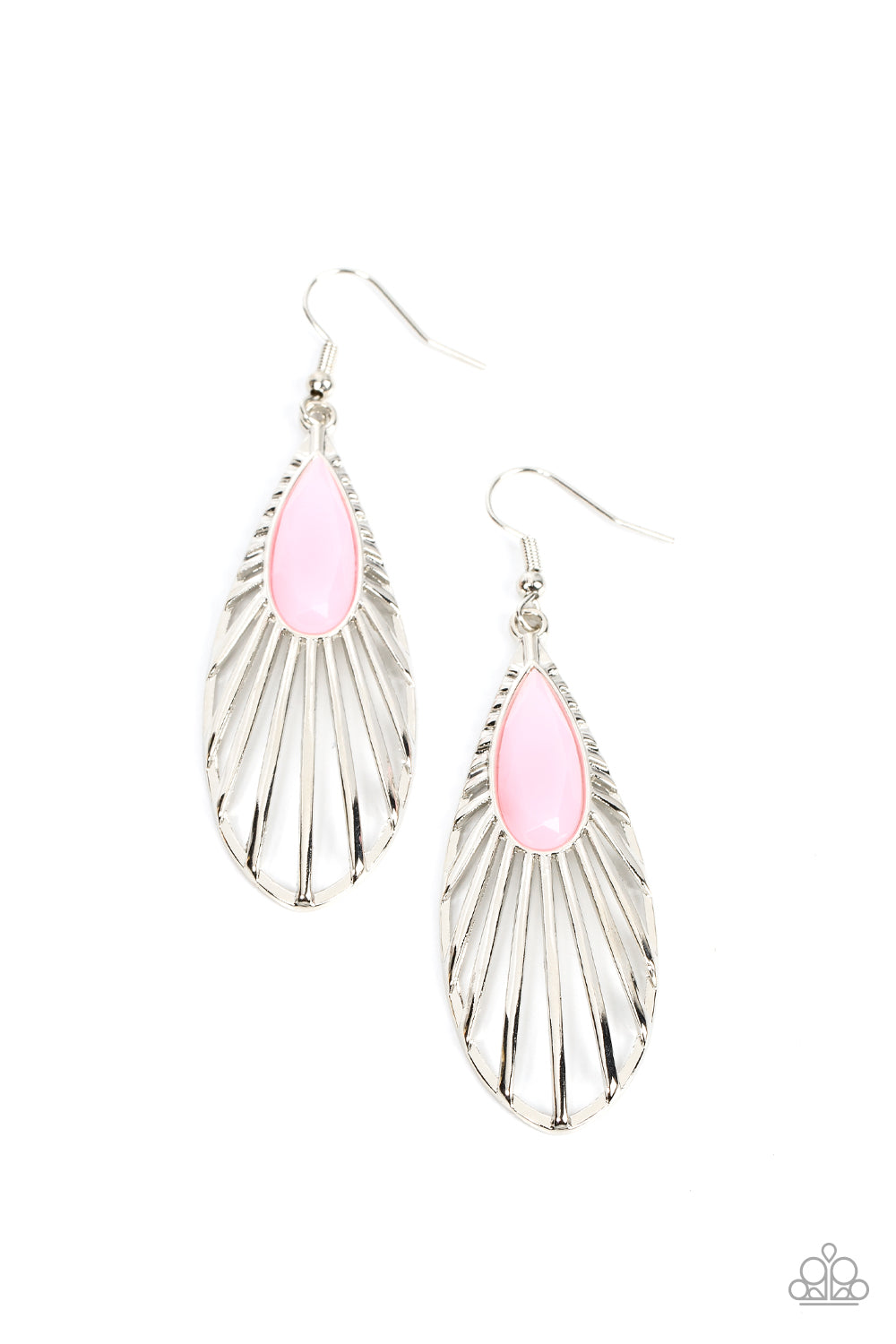 Paparazzi Earrings - Wing-A-Ding-Ding - Pink