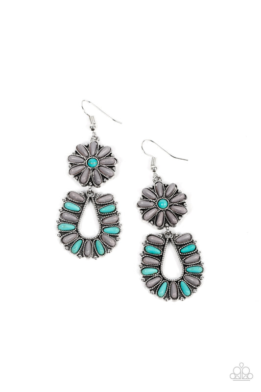 Paparazzi Earrings - Badlands Eden - Silver