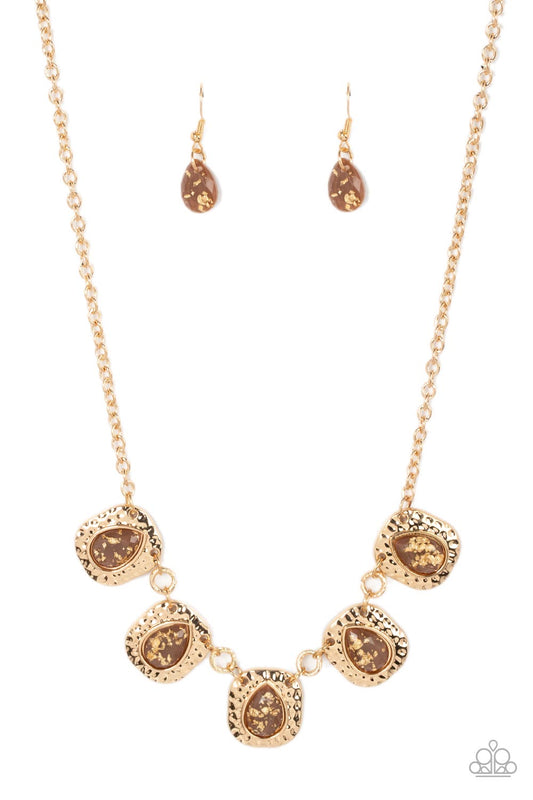 Paparazzi Necklaces - Mayan Masterpiece - Brown