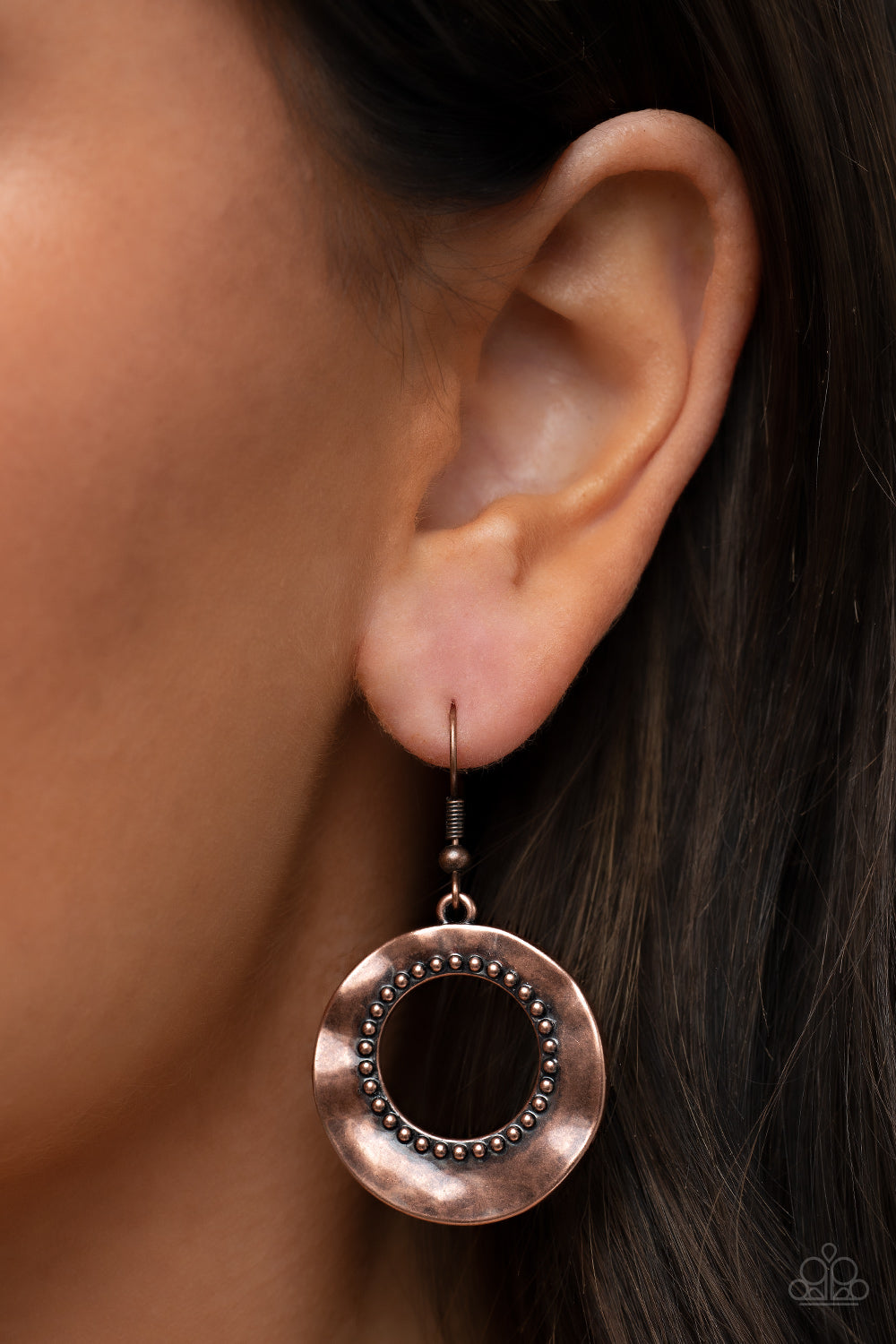 Paparazzi Earrings - Desert Diversity - Copper