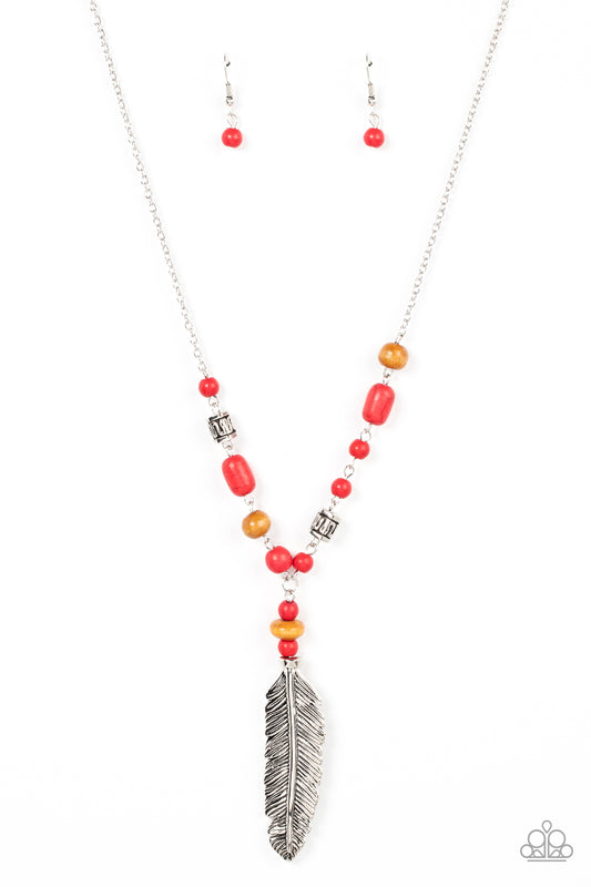 Paparazzi Necklaces - Watch Me Fly - Red