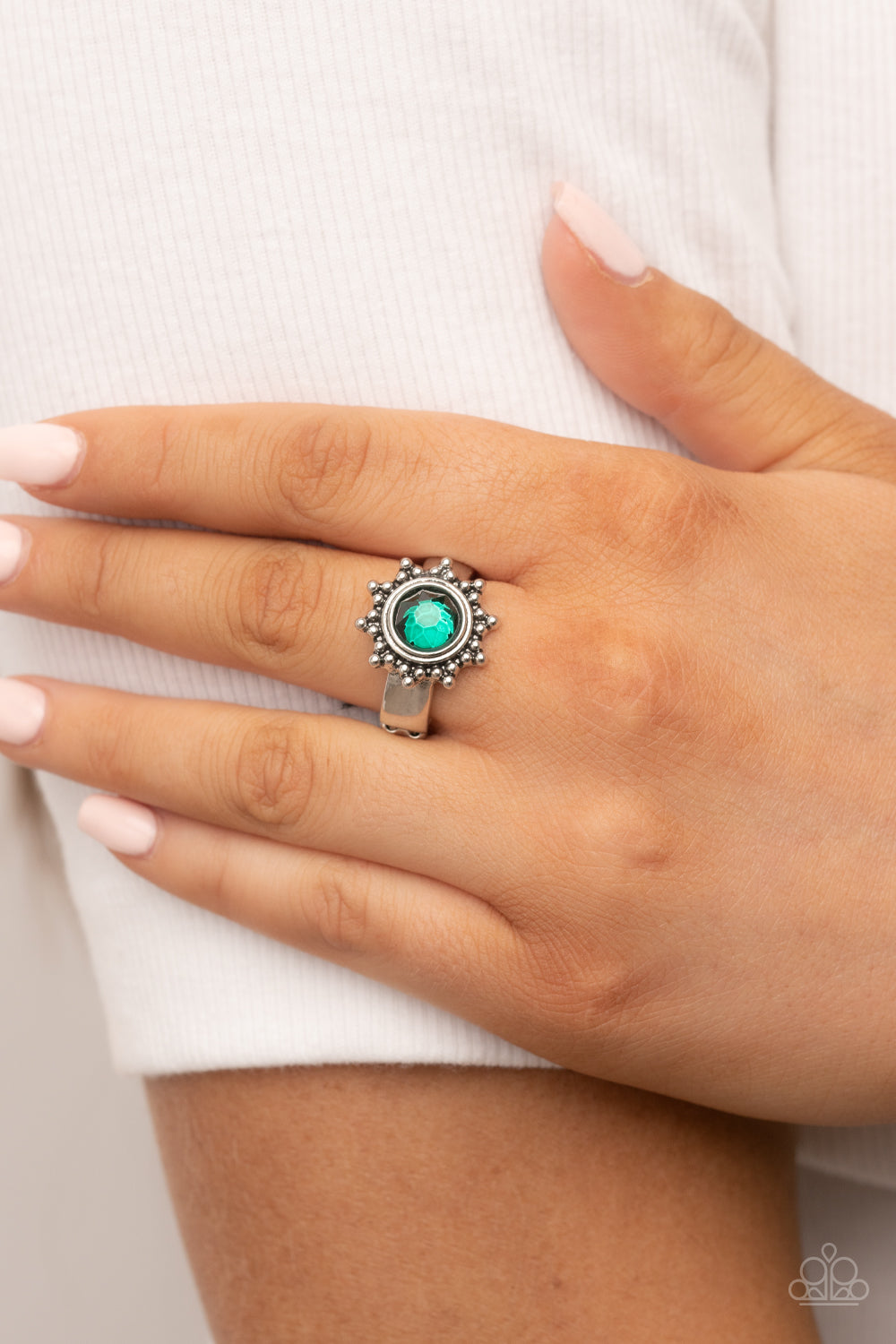 Paparazzi Rings - Expect Sunshine and Reign - Green