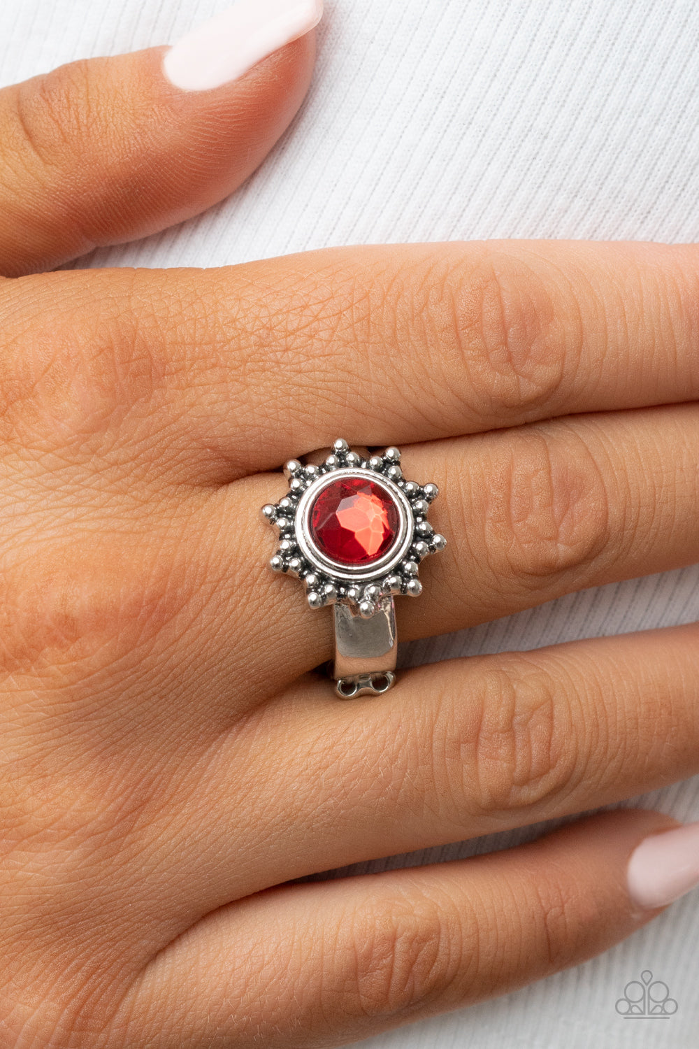 Paparazzi Rings - Expect Sunshine and Reign - Red