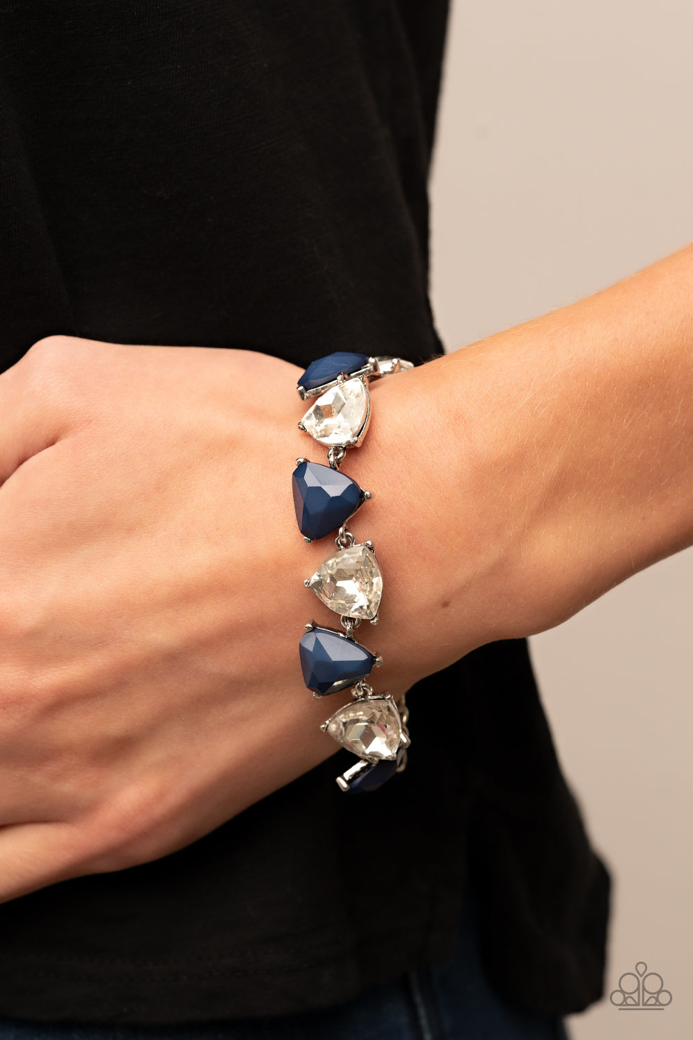 Paparazzi Bracelets - Pumped up Prisms - Blue