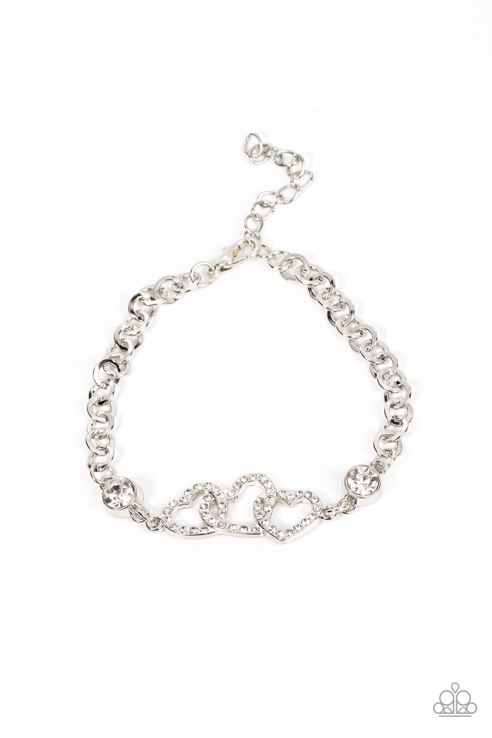 Paparazzi Bracelets - Desirable Dazzle - White