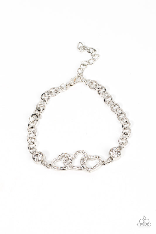 Paparazzi Bracelets - Desirable Dazzle - White